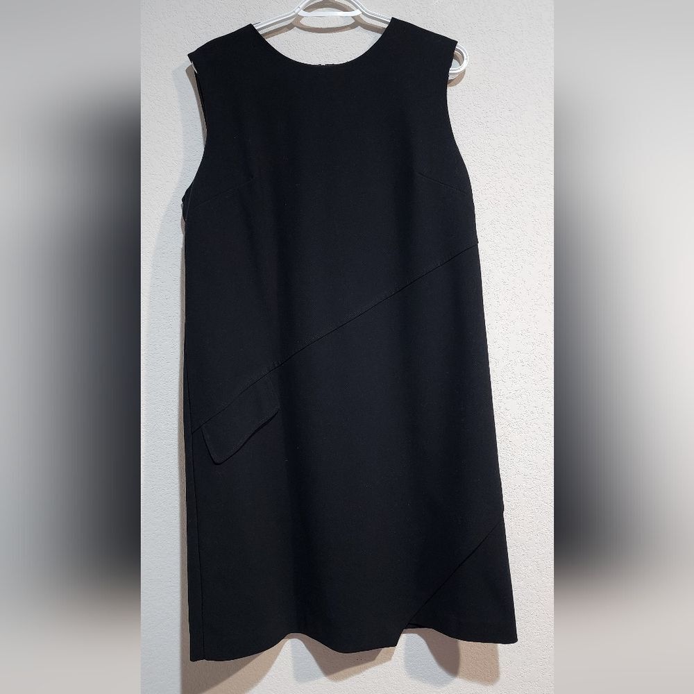 Halogen Chic Couduroy Short Black Dress Size L